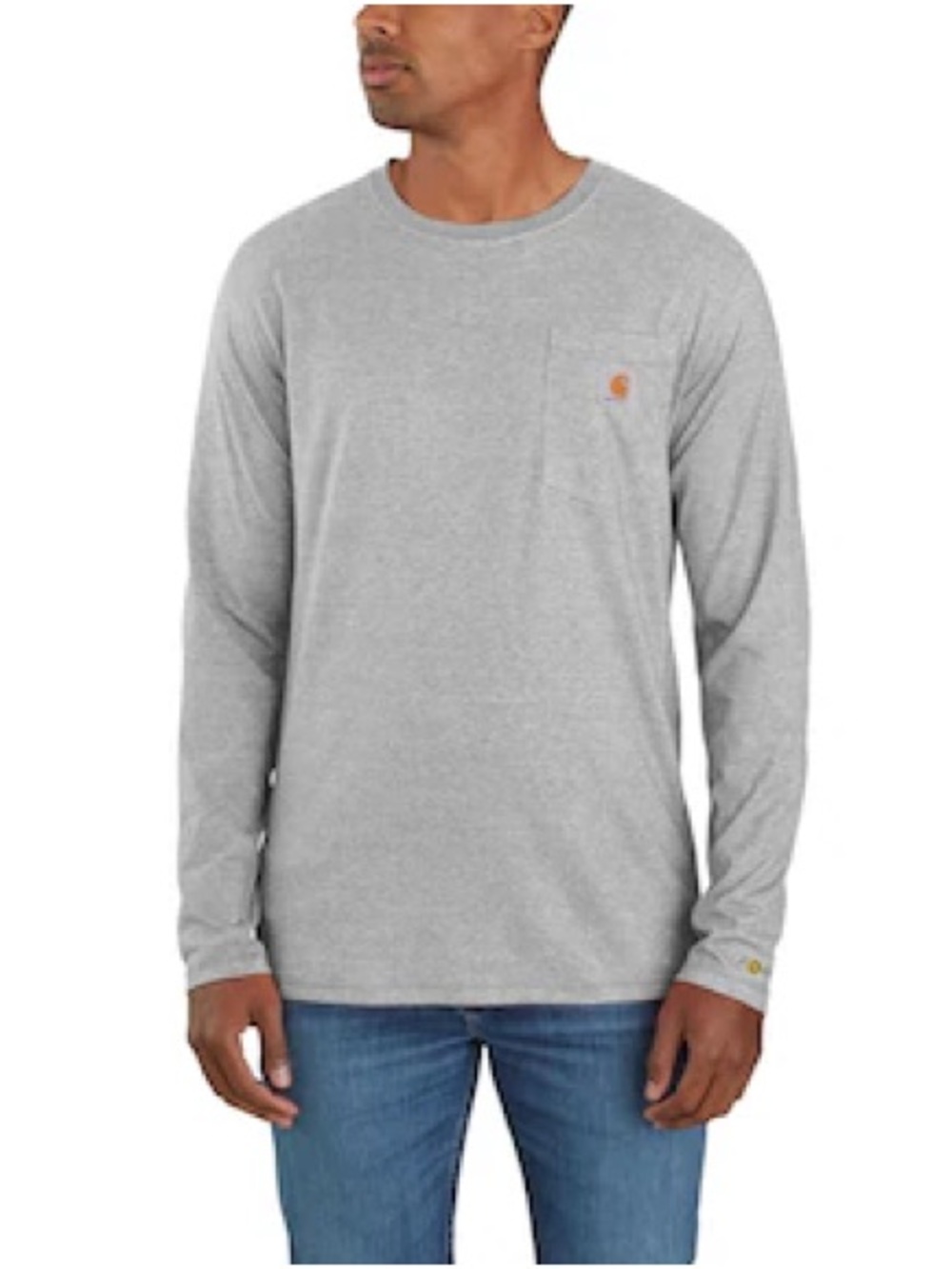 Carhartt Grey Long Sleeve Pocket Tee size L
